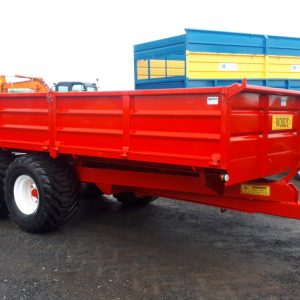 used woods 14x7'6 heavy duty tipping trailer