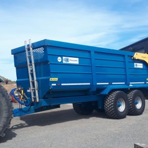 2017 Kane 18ton half pipe grain trailer