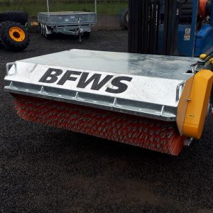BFWS galvanised skid steer bucket sweeper